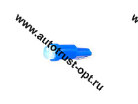 KS Лампа светодиодная T5 12V W2,0-4,6d синяя, COB диод, б/ц  малая