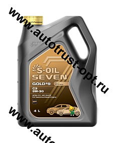 Масло моторное S-OIL GOLD #9 5W30 API SN/CF (универсальное, синт)  4л