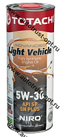 Моторное масло TOTACHI  NIRO LV  Semi-Synthetic SAE 5W30  API SP/SN PLUS  1л 