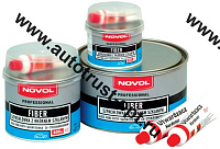 NOVOL FIBER Шпатлевка со стекловолокном 0,6 кг 