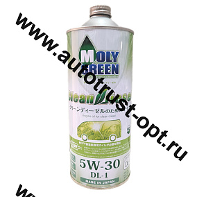 Масло моторное MolyGreen Clean Diesel 5W30  DL-1   1л 