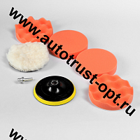 TORSO Круг для полировки, 125мм набор 7 предметов   