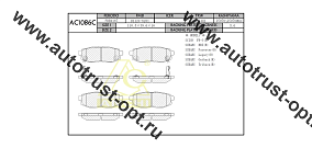 ANCHI Тормозные колодки AC1086C/PN-7803