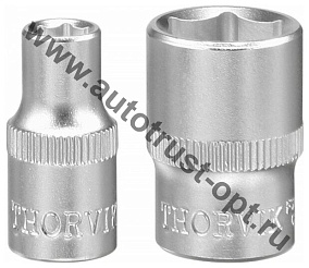THORVIK Головка торцевая 1/4" DR 13 мм 