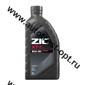 Масло моторное ZIC X7 LS 10W30 API SN/CF, ACEA C3 (универсальное, синт) 1л