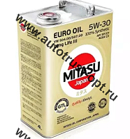 Масло моторное MITASU EURO OIL LL III  5W-30  4л синтетическое универсальное MJ-V11/4