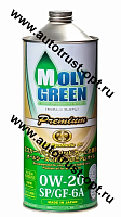 Масло моторное MolyGreen Premium 0W20 SP/GF-6A  1л
