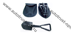 АТ Лопата складная металлическая L=240-580мм, с киркой