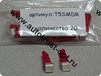 KS Лампа светодиодная T5 12V W2,0-4,6d красная, 1 SMD 5050 диод, б/ц  малая