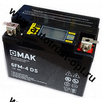АКБ Мото "MAK"  12V 4а/ч  6FM-4 DS-iGEL (электрон. табло, 113х79х85 мм)