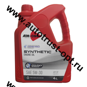 AIM-ONE Fully Synthetic Engine Oil 5W30 4л (синт) SP/GF-5