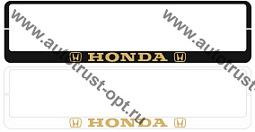Рамка еврокнижка "Honda" белая (рельеф,золото) РЕ 02 01 00 (1.180Р)