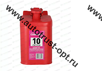  Канистра сталь CARFORT вертикальная,горловина с зажимом 10л  FT-6010