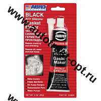 Abro MASTERS Герметик прокладок силиконовый черный  85г