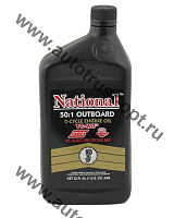 National 2-Cycle Outboard Oil, TC-W3  масло для 2х тактных двигателей лодочное 0,946л 