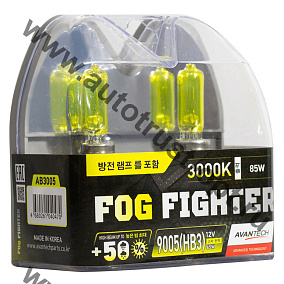 AVANTECH  HB3 (9005) 12V65W (85W) 3000K (AB3005) комплект 2 шт желт.