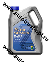 S-OIL  BLUE#5 15W40 CF-4/SG (п/синт)   6л Масло моторное