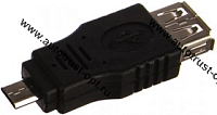PERFEO Переходник USB 2.0 A  розетка - Micro USB вилка ( A7015 )