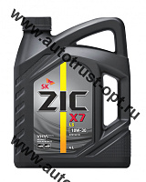 Масло моторное Zic  X7 LS 10W30  SM/CF, ACEA C3  4л (универсальная синтетика)