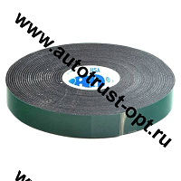 ABRO MASTERS Лента клейкая двухсторонняя 12мм х  5м черная