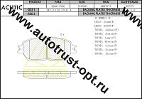 ANCHI Тормозные колодки AC1111C/PN-1480 PF-1480