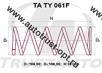 Пружина ТrustАuto TATY061F (48131-3H620) 