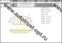 ANCHI Тормозные колодки AC1116C/AN-742K, PN-1524 PF-1524