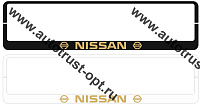 Рамка еврокнижка "Nissan" белая (золото, рельеф) РЕ 02 01 00 (1.182Р)