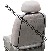 SKYWAY Защита спинки сиденья ПВХ 60 х 38 см прозрачная пленка 100 мкм