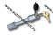 Замок запорный 1/2" прямой CP-7001D