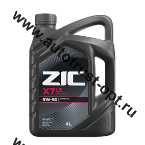 Масло моторное ZIC X7 LS  5W30 API SN/CF, ACEA C3, Dexos2 (универсальное, синт)  4л