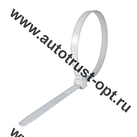 Хомут (стяжка) "Россия"  3,6 х 300  (белый)