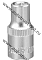 THORVIK Головка торцевая 1/4" DR 24 мм