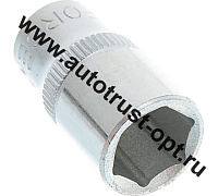KINGTUL Головка 6-ти гран х 10 мм  1/4"  KT-52510 (аналог  ДТ600060)