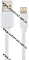 PERFEO Кабель USB A вилка - Lightning вилка, 2.4A, белый, длина 1 м, ONE  ( I4604 )
