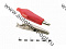 Зажим 8-0026 Red (крокодил 11,6х35,3мм)