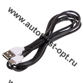 Кабель SKYWAY S09603005  USB-Type-C 3,0А 2м черный в коробке