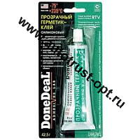 DD6703 Прозрачный силиконовый герметик-клей для стекол 42,5 г