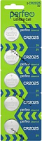 Батарейка Perfeo CR2025  Lithium Cell 1 шт (на блистер. 5шт)