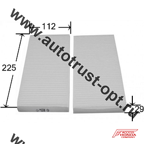 KITTO Фильтр салонный AC-803C (УГОЛЬНЫЙ, 08R79-S5A-A00)