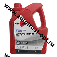 AIM-ONE Fully Synthetic Engine Oil SAE  5W-30, ILSAC GF-5, API SP, 4л (синтетическое моторное масло)