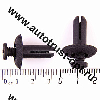 Клипса SKYWAY  S05601010 для кузова и внеш.обвеса со штырем резьбовая 8,0х20,0х27,0мм для Mitsubishi