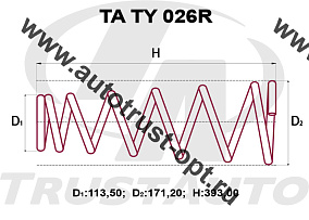 Пружина ТrustАuto TATY026R (48231-3H111) 