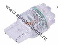 Светодиод 12V T20 9LED W3x16D WHITE (1 конт.)  б/ц Маяк