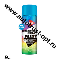 AIM-ONE Краска-спрей флуоресцентная голубая 450 мл (аэрозоль) SPF-BL1004