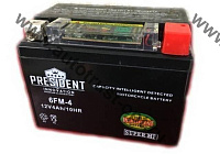 АКБ Мото PRESIDENT INNOVATION 12V  4Ah 6FM-4 IGEL (113*70*85)