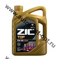 Масло моторное ZIC TOP 5W30 API SL  ACEA A3 / B3 (универсальное, синт) 4л