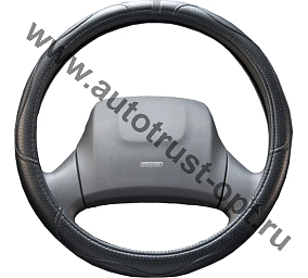 SKYWAY Оплетка экокожа с перф. L (39-41 см)  Design Art-7 Черная	
