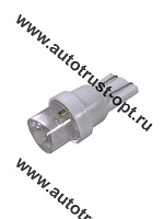 KS Лампа светодиодная T10 12V W2,1-9,5d  б/ц, конус,  белая