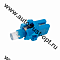 Светодиод 12V T5 BAX8,7D с патроном BLUE (A12-1,2бц, панель приборов) Маяк